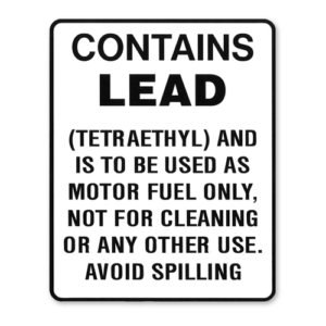 CONTAINS LEAD DECAL
