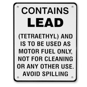 CONTAINS LEAD SIGN