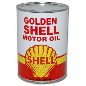 SHELL OIL CAN