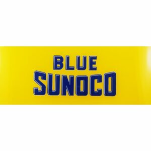 SUNOCO "BLUE SUNOCO" AD GLASS
