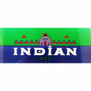 INDIAN MOSAIC AD GLASS