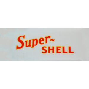 SHELL "SUPER SHELL" AD GLASS