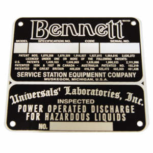 BENNETT 76 I.D. TAG