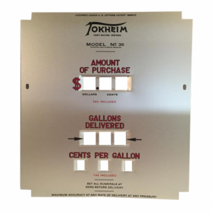 TOKHEIM 36A COMPUTER FACE