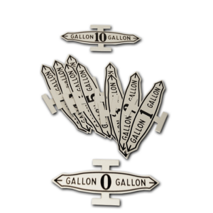 10 GALLON ALUMINUM MARKERS