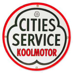 KOOLMOTOR CITIES SERVICE 12 INCHES & 30 INCHES SIGNS