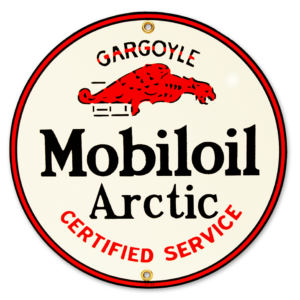MOBILOIL ARCTIC 9 INCHES SIGN
