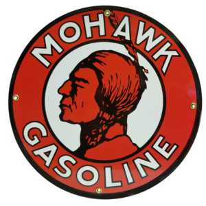MOHAWK GASOLINE 12 INCHES & 30 INCHES SIGNS