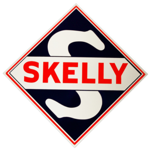 SKELLY DIE CUT SIGN