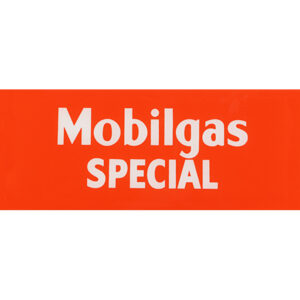 MOBILGAS SPECIAL "RED" AD GLASS
