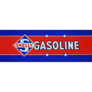 SKELLY GASOLINE AD GLASS