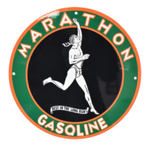 MARATHON GASOLINE 12 INCHES & 30 INCHES SIGNS