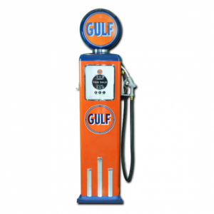 8 Ball Electric Pump With Base (Orange & Blue)