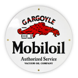 MOBILOIL GARGOYLE 12 INCHES SIGN