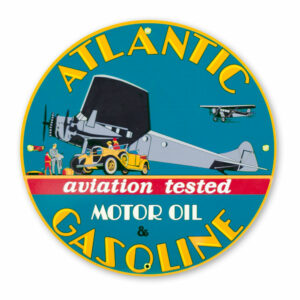 ATLANTIC AVIATION GASOLINE 12" SIGN