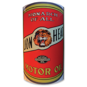 GILMORE LION HEAD LIGHTED SIGN