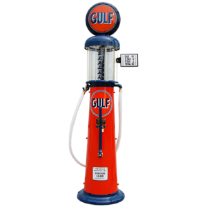 Wayne 615 Reproduction Visible 6 Gallon Pump-Orange & Blue
