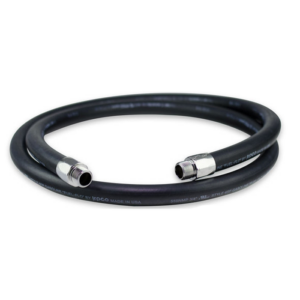 BLACK HOSE w/ 3/4 INCHES CHROME ENDS