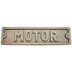 MOTOR PLACARD