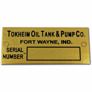 TOKHEIM 850 I.D. TAG