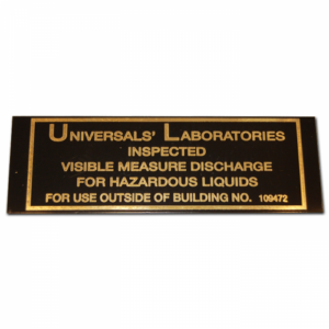 UNIVERSALS' LABORATORIES TAG