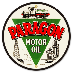 PARAGON MOTOR OIL 9 INCHES SIGN
