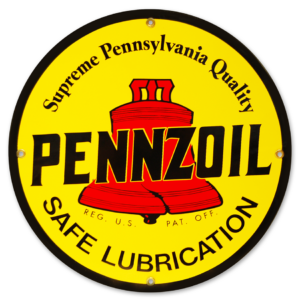 PENNZOIL 12 INCHES & 30 INCHES SIGN