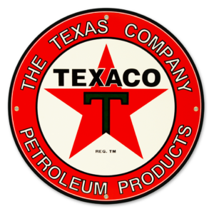 TEXACO PETROLEUM 12 INCHES & 30 INCHES SIGNS