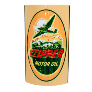 CLIPPER MOTOR OIL LIGHTED SIGN