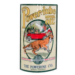 POWERINE POWERLUBE MOTOR OIL LIGHTED SIGN