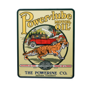 POWERLUBE MOTOR OIL SIGN