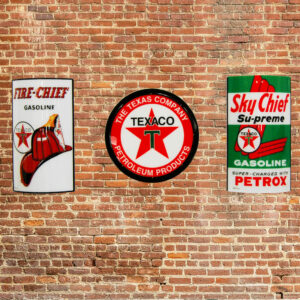 TEXACO PETROLEUM LIT SIGN PACKAGE