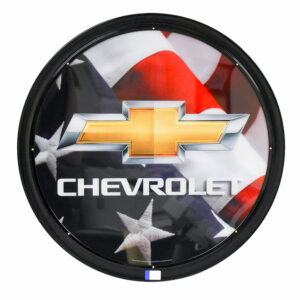 CHEVY FLAG LIT CAN