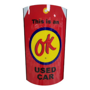 OK USED CARS LIGHTED SIGN