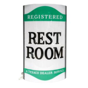 TEXACO REST ROOM LIGHTED SIGN