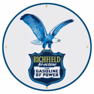 RICHFIELD GASOLINE 12 INCHES & 30 INCHES SIGNS