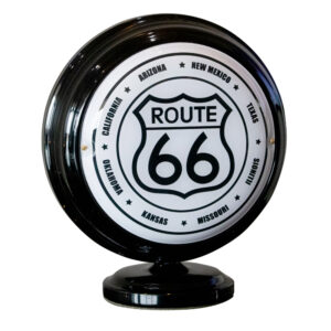 ROUTE 66 STATE GLOBE (BLACK)