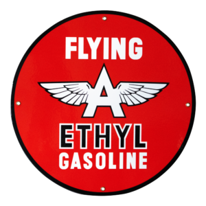 FLYING "A" ETHYL GASOLINE 12 INCHES & 30 INCHES SIGNS