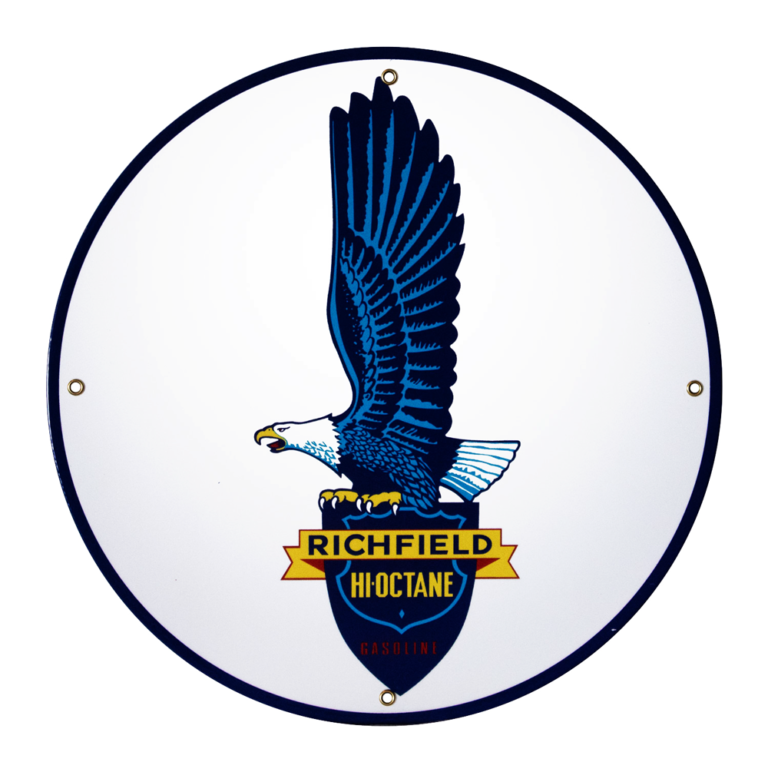 RICHFIELD HI-OCTANE 12 INCHES & 30 INCHES SIGNS